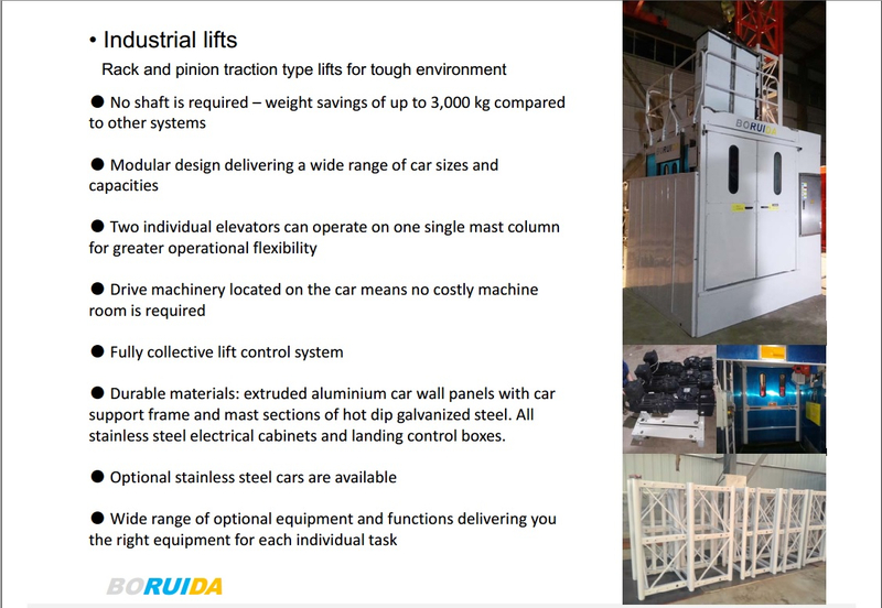 Boruida工业电梯
